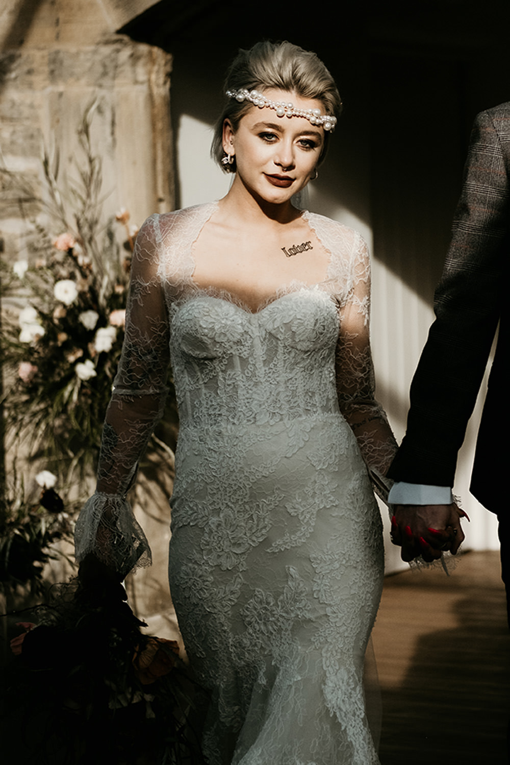 Dress Gown Bride Bridal Strapless Lace Cool Wedding Ideas Claire McClean Photography