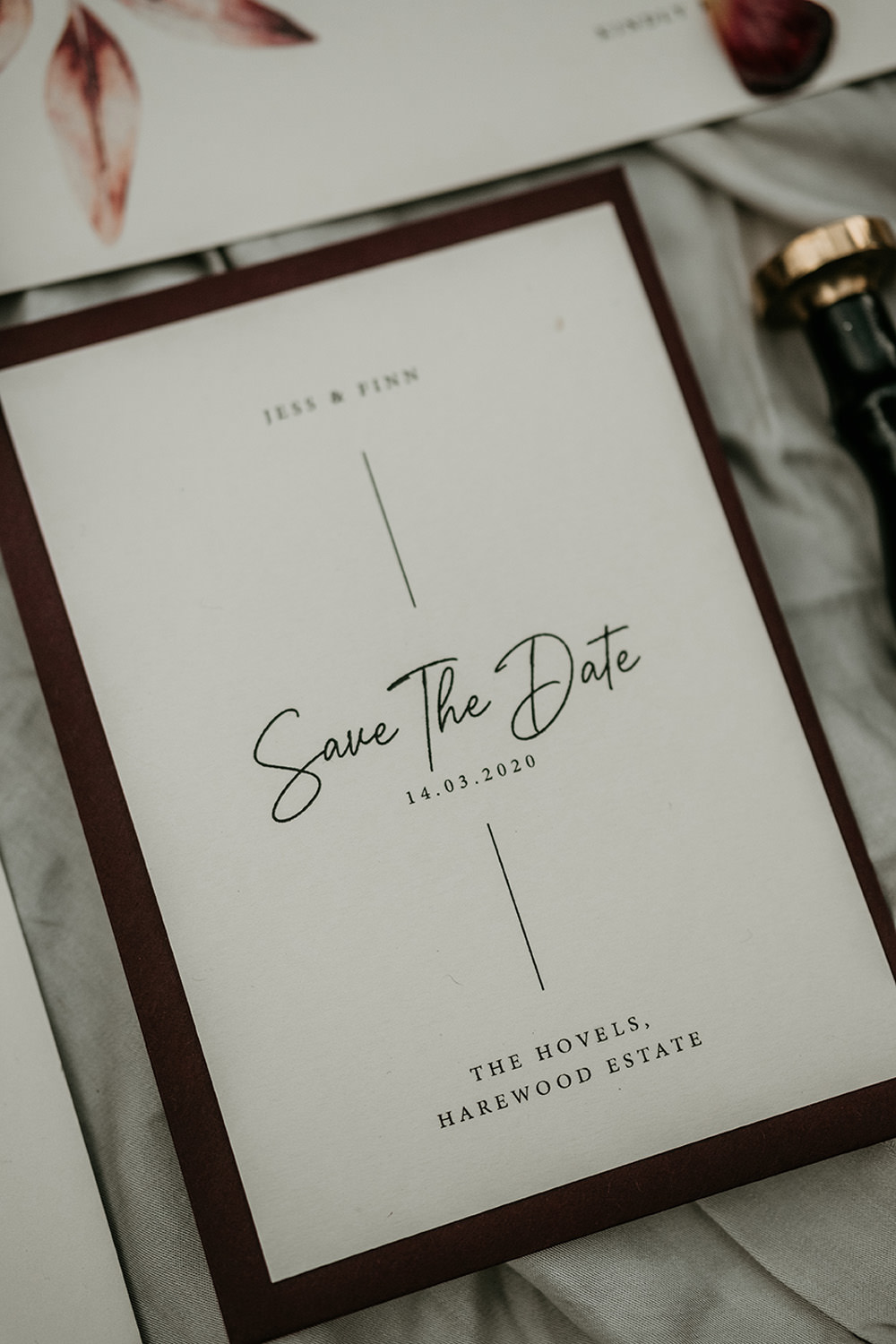 Stationery Invite Invitations Modern Save the Date Calligraphy Cool Wedding Ideas Claire McClean Photography