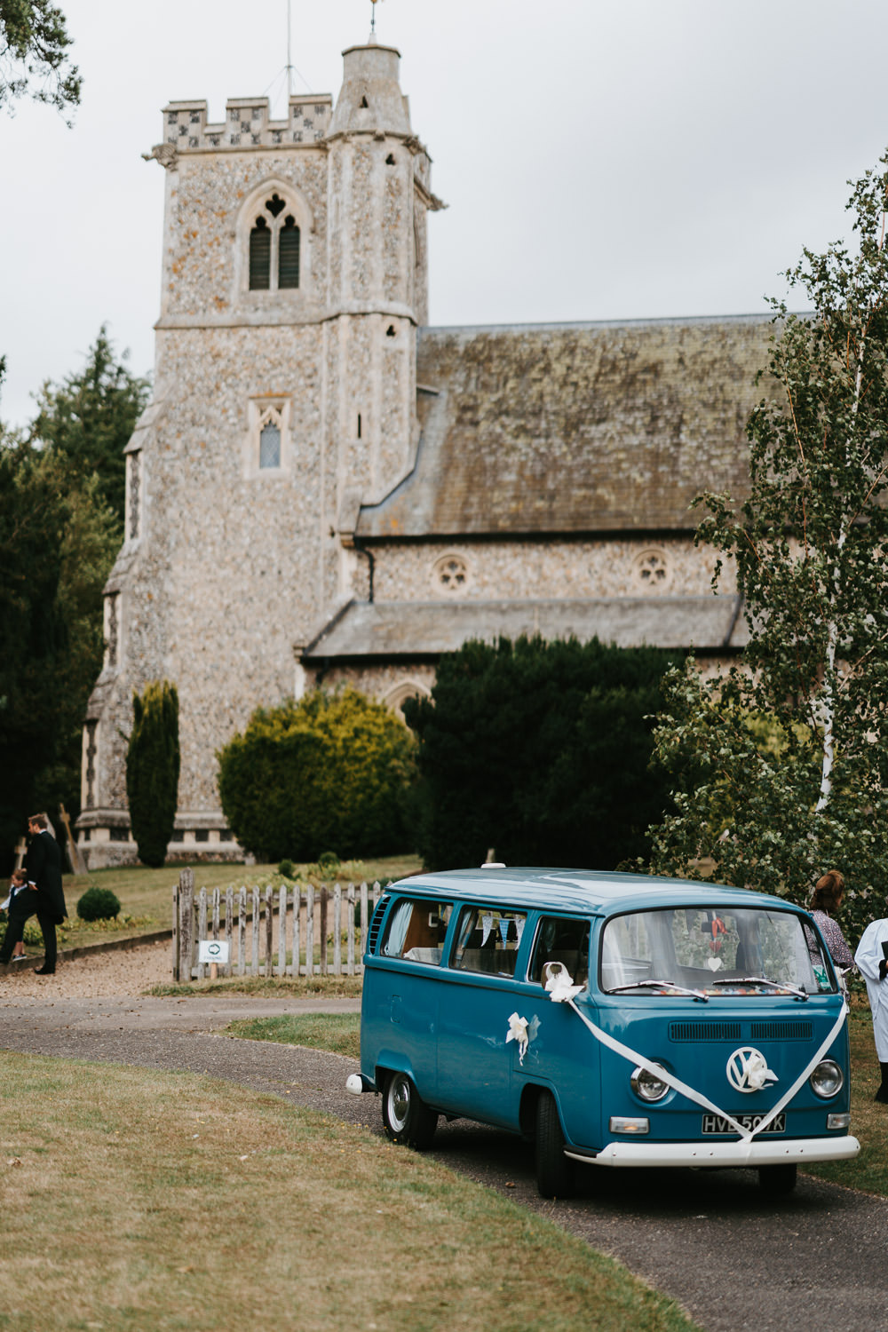 VW Campervan Transport Country Festival Wedding Jonny Gouldstone Photography