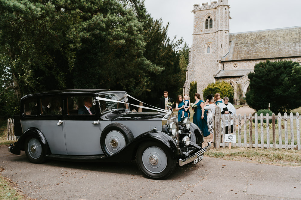 Classic Vintage Car Transport Country Festival Wedding Jonny Gouldstone Photography