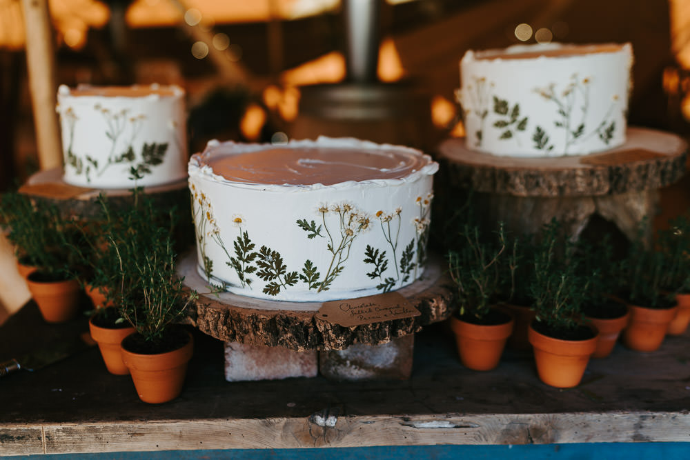 Flower Floral Cake Country Festival Wedding Jonny Gouldstone Photography