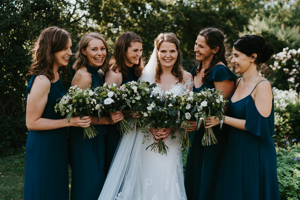 Bridesmaids Bridesmaid Dress Dresses Teal Country Festival Wedding Jonny Gouldstone Photography