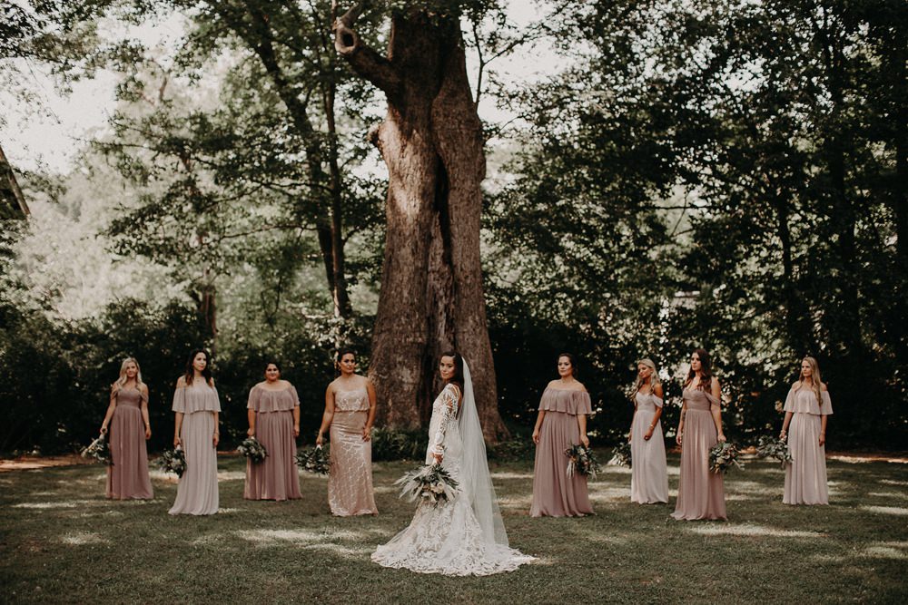 Bridesmaids Bridesmaid Dress Dresses Blush Earth Tone Wedding Aline Marin Photography