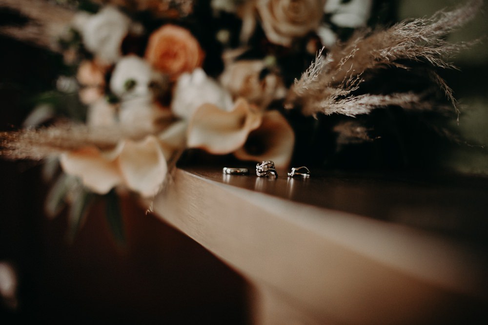 Rings Bands Earth Tone Wedding Aline Marin Photography