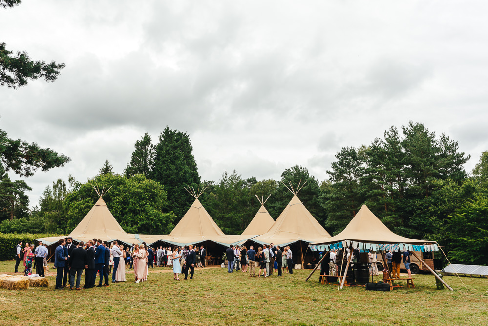 Tipi Reception Woodland Festival Party Wedding Kirsty Mackenzie Photography