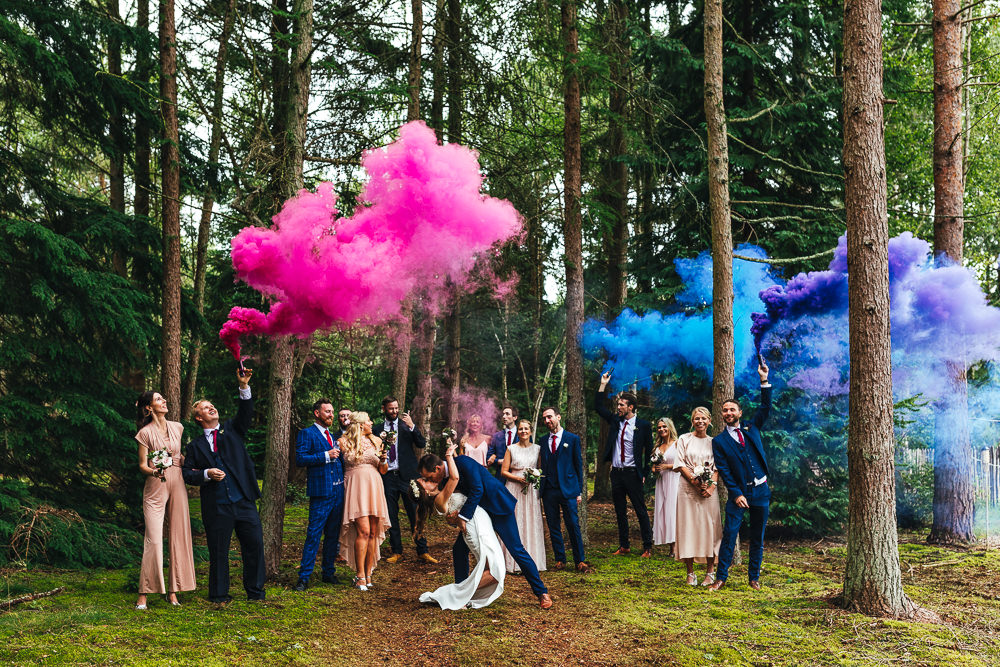 Festival Party Wedding Kirsty Mackenzie Photography Smoke Bomb Portrait Photo Photography