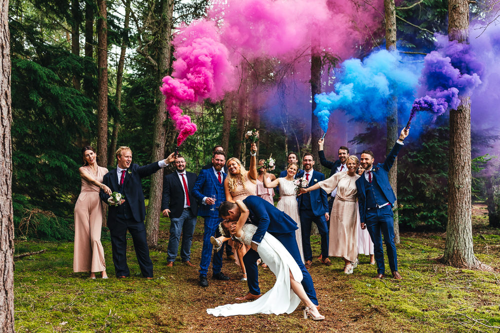 Festival Party Wedding Kirsty Mackenzie Photography Smoke Bomb Portrait Photo Photography