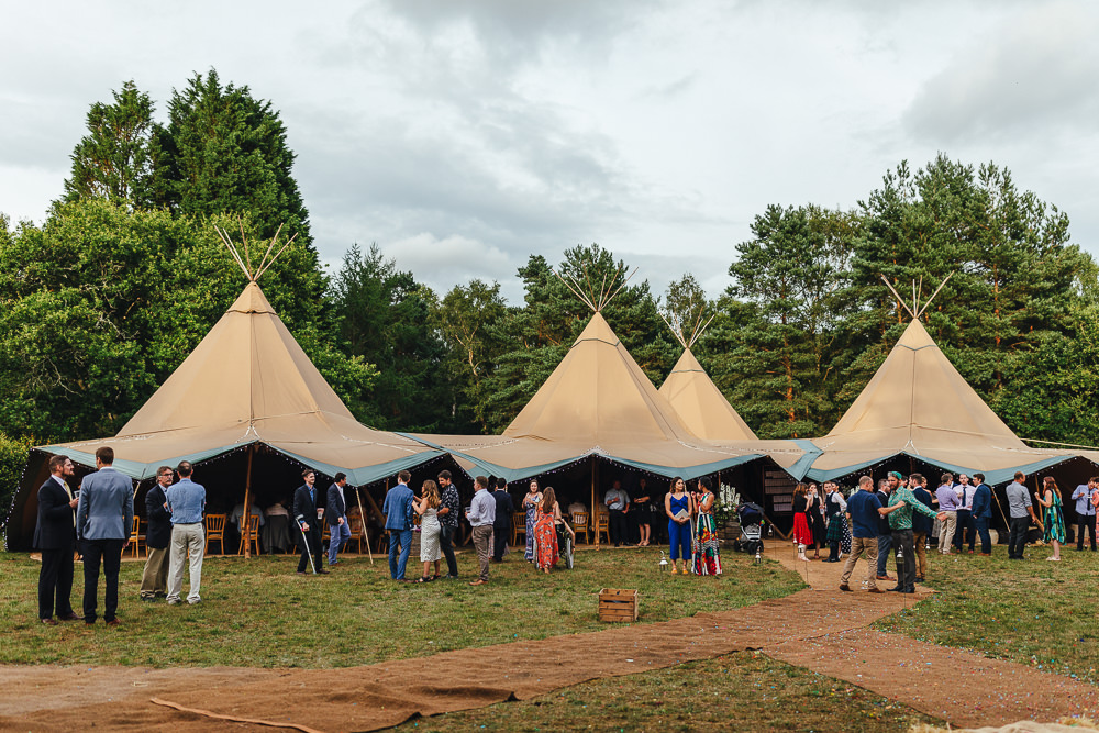 Tipi Reception Woodland Festival Party Wedding Kirsty Mackenzie Photography