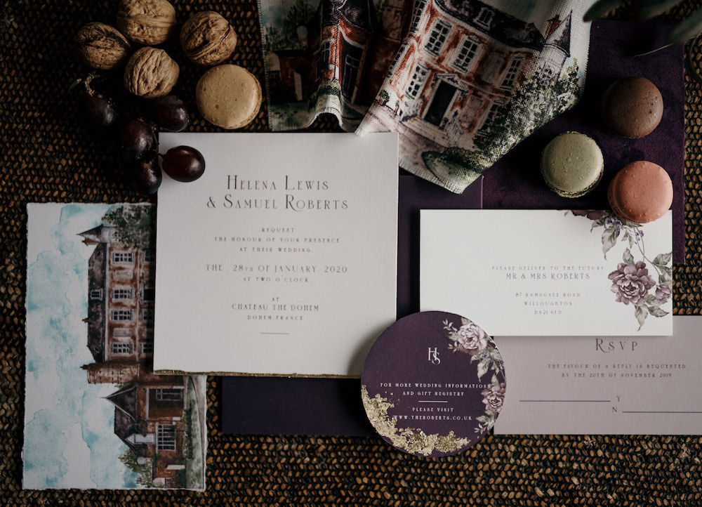 Stationery Invite Invitations France Elopement Ideas Pierra G Photography