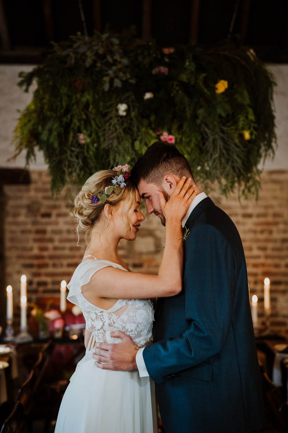 Greenery Hoop Great Comp Garden Wedding Nicola Dawson Photography
