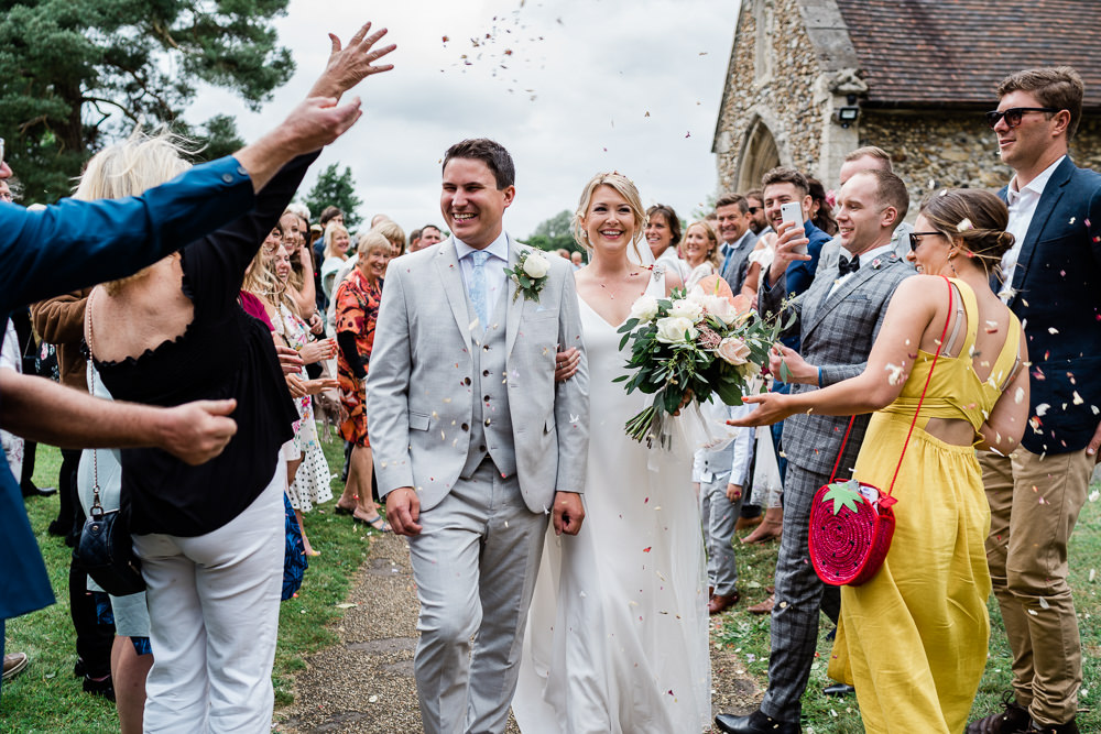Confetti Throw Great Lodge Wedding Gemma Giorgio Photography