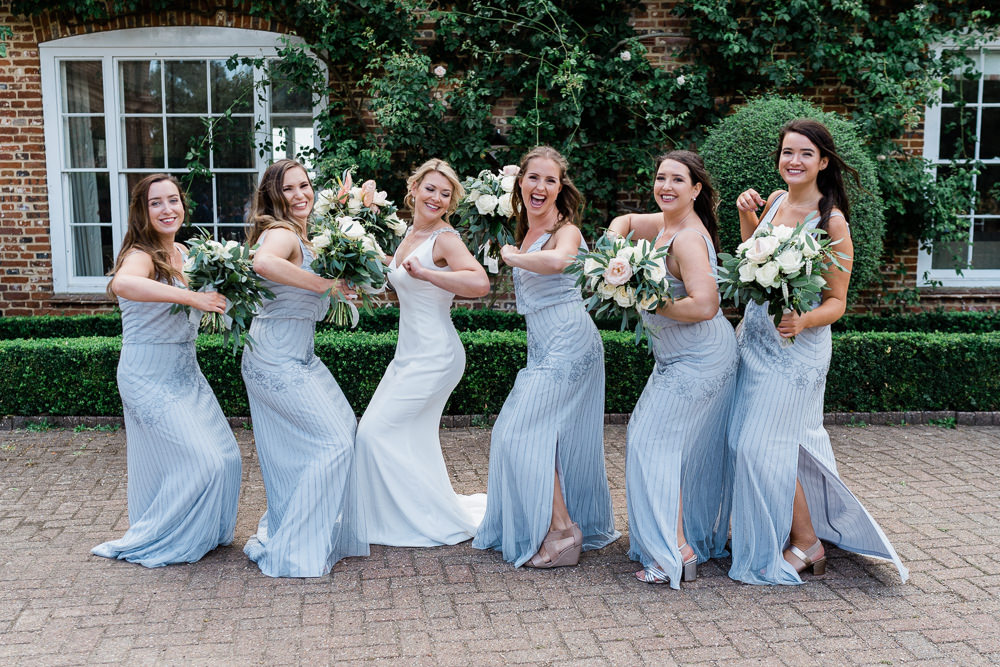 Bridesmaids Bridesmaid Dress Dresses Grey Beaded Great Lodge Wedding Gemma Giorgio Photography