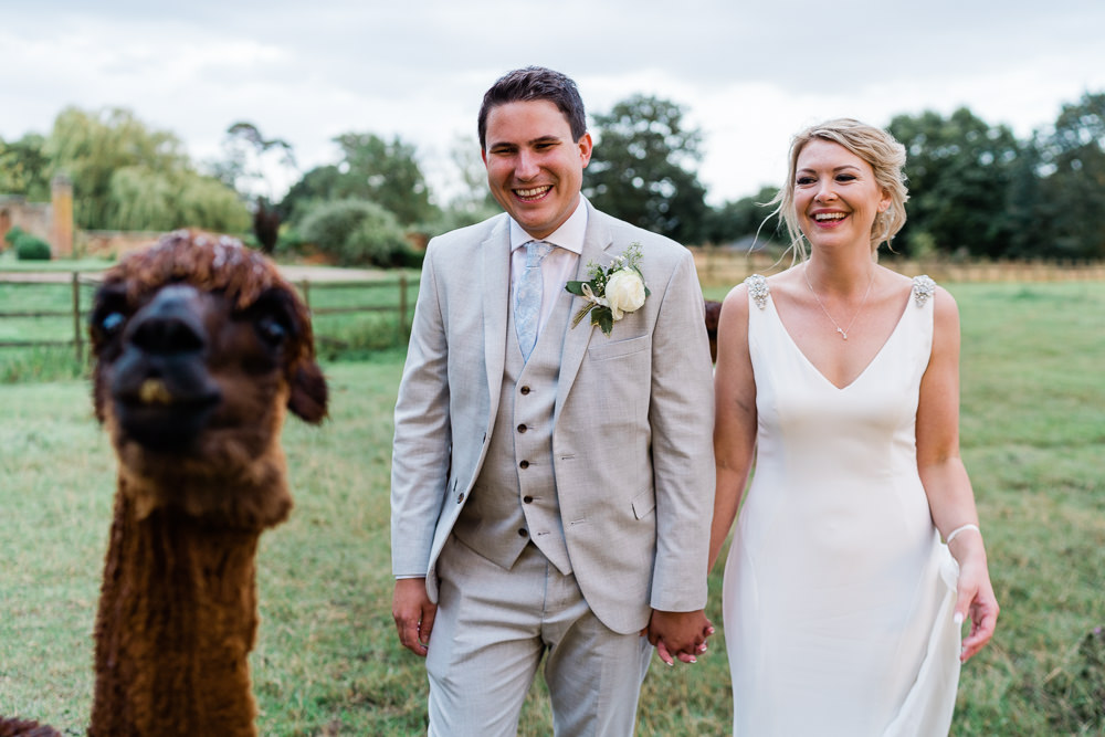 Llamas Great Lodge Wedding Gemma Giorgio Photography