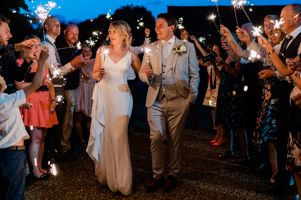 Sparklers Sparkler Great Lodge Wedding Gemma Giorgio Photography