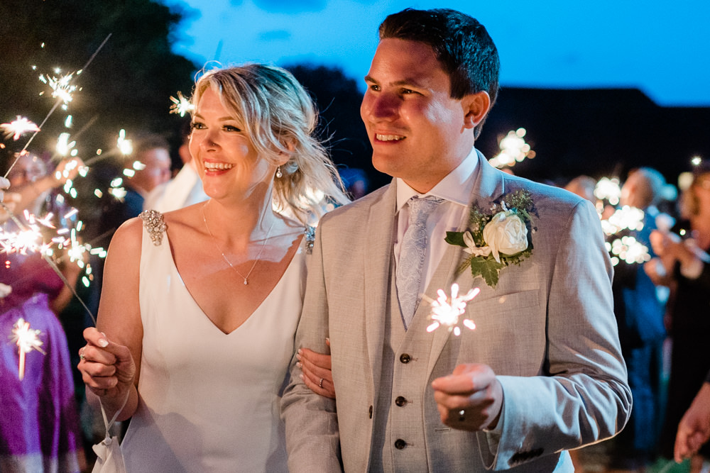Sparklers Sparkler Great Lodge Wedding Gemma Giorgio Photography