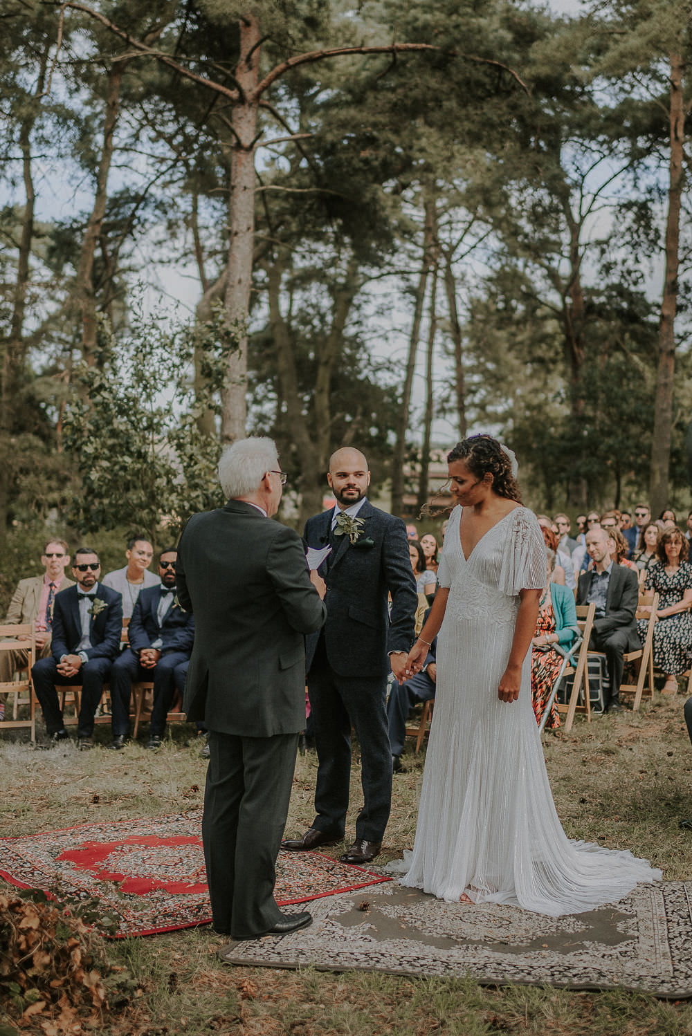 Woodland Outdoor Ceremony Happy Valley Wedding Alice Cunliffe Photography