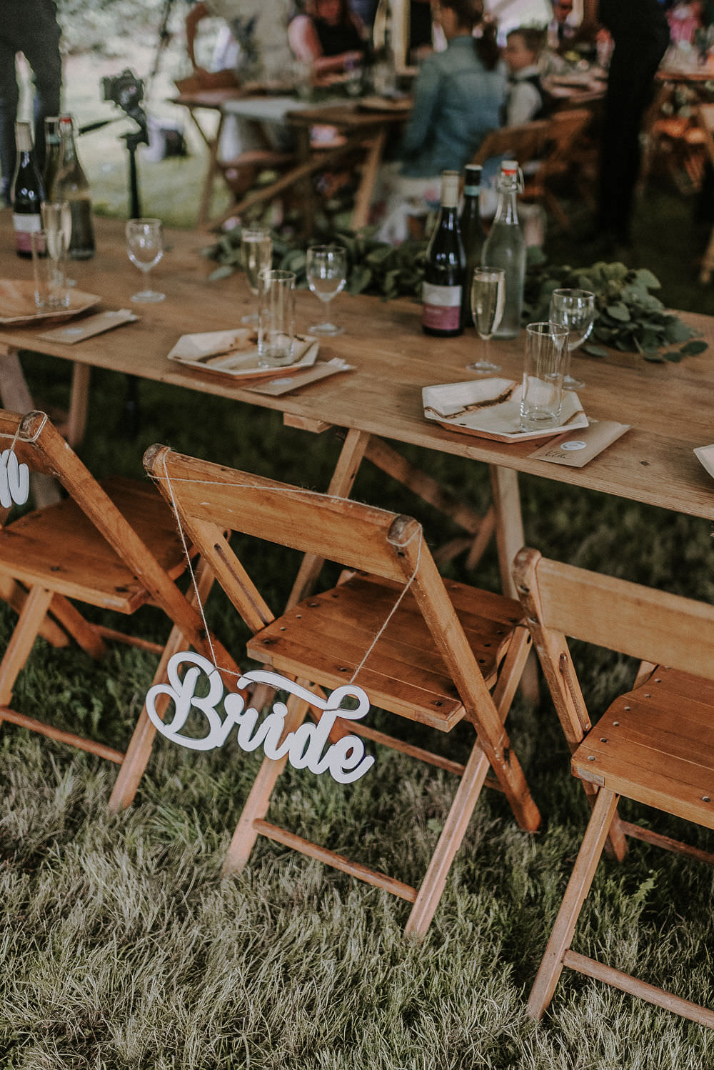 Bride Chair Sign Happy Valley Wedding Alice Cunliffe Photography