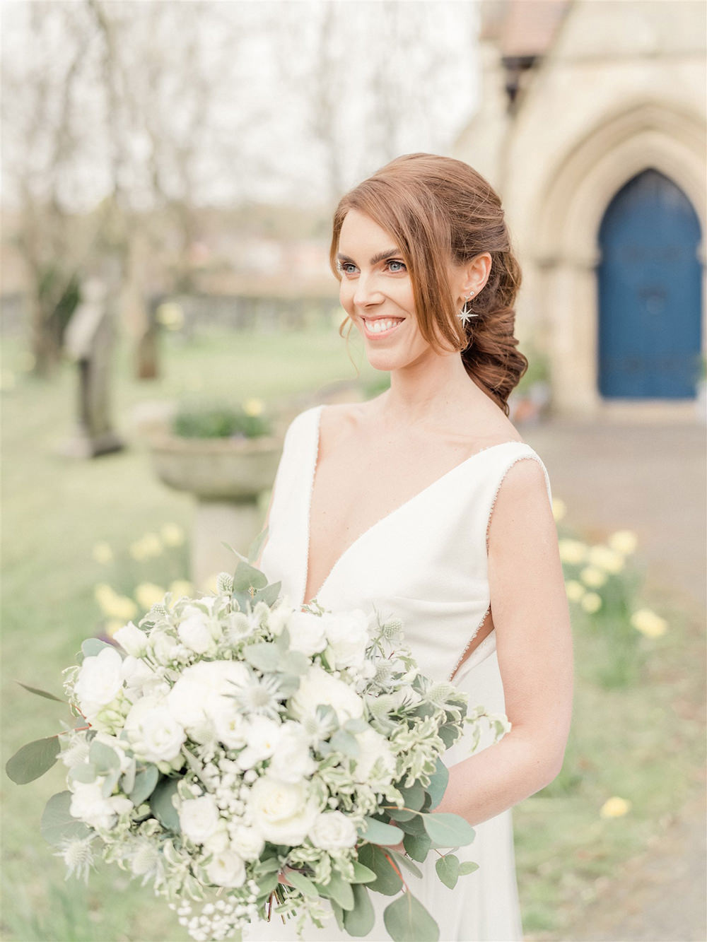 Dress Gown Bride Bridal Pronovias Straps Lockdown Wedding Carn Patrick Photography