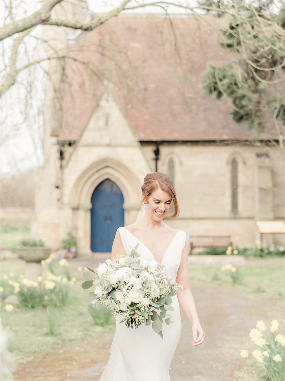 Dress Gown Bride Bridal Pronovias Straps Lockdown Wedding Carn Patrick Photography