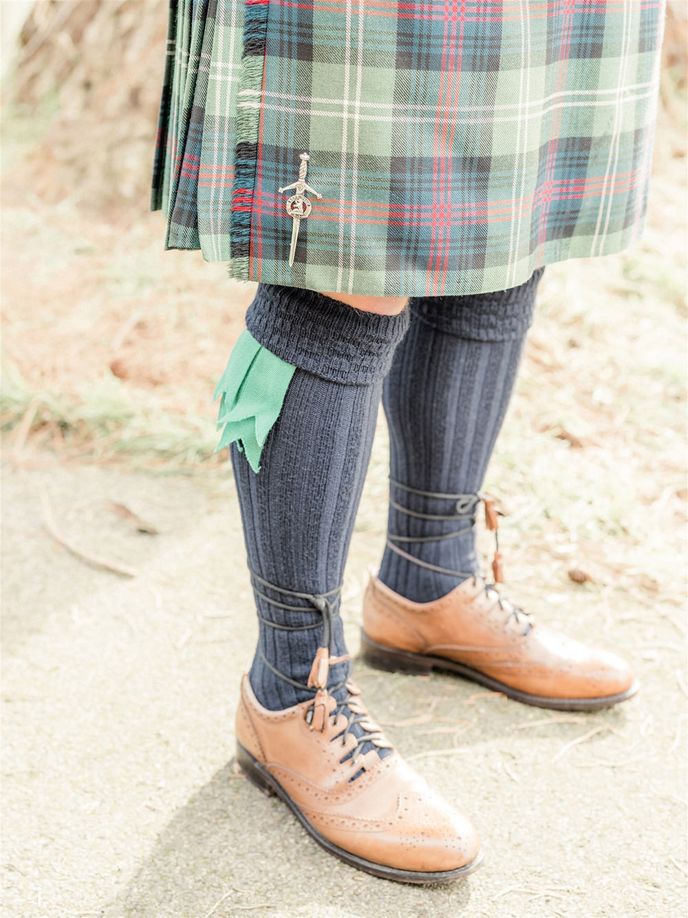 Groom Kilt Suit Tartan Tie Lockdown Wedding Carn Patrick Photography