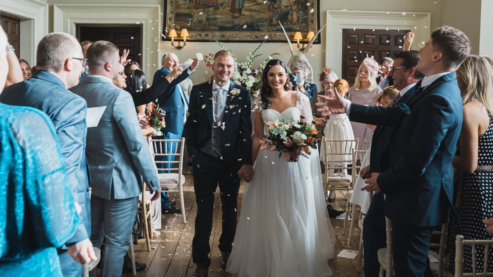 Confetti Throw Modern Romantic Wedding Red Maple Photography