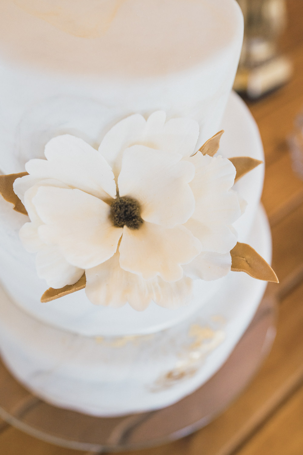 Flower Floral Cake Copper Modern Romantic Wedding Red Maple Photography