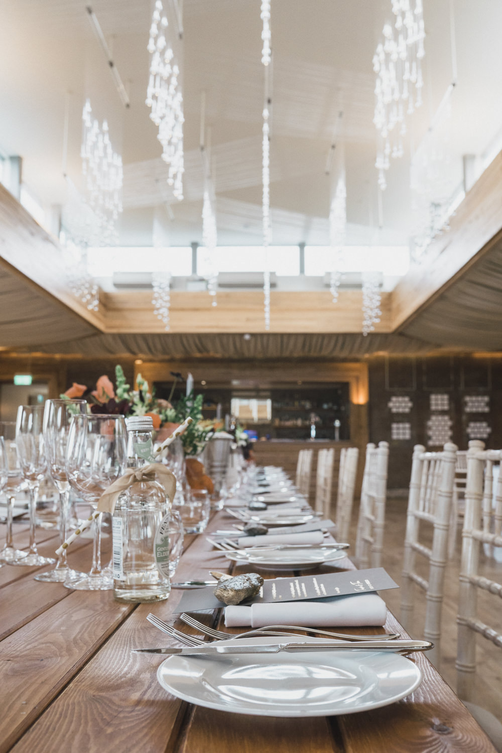 Elmore Court Reception Long Tables Decor Modern Romantic Wedding Red Maple Photography