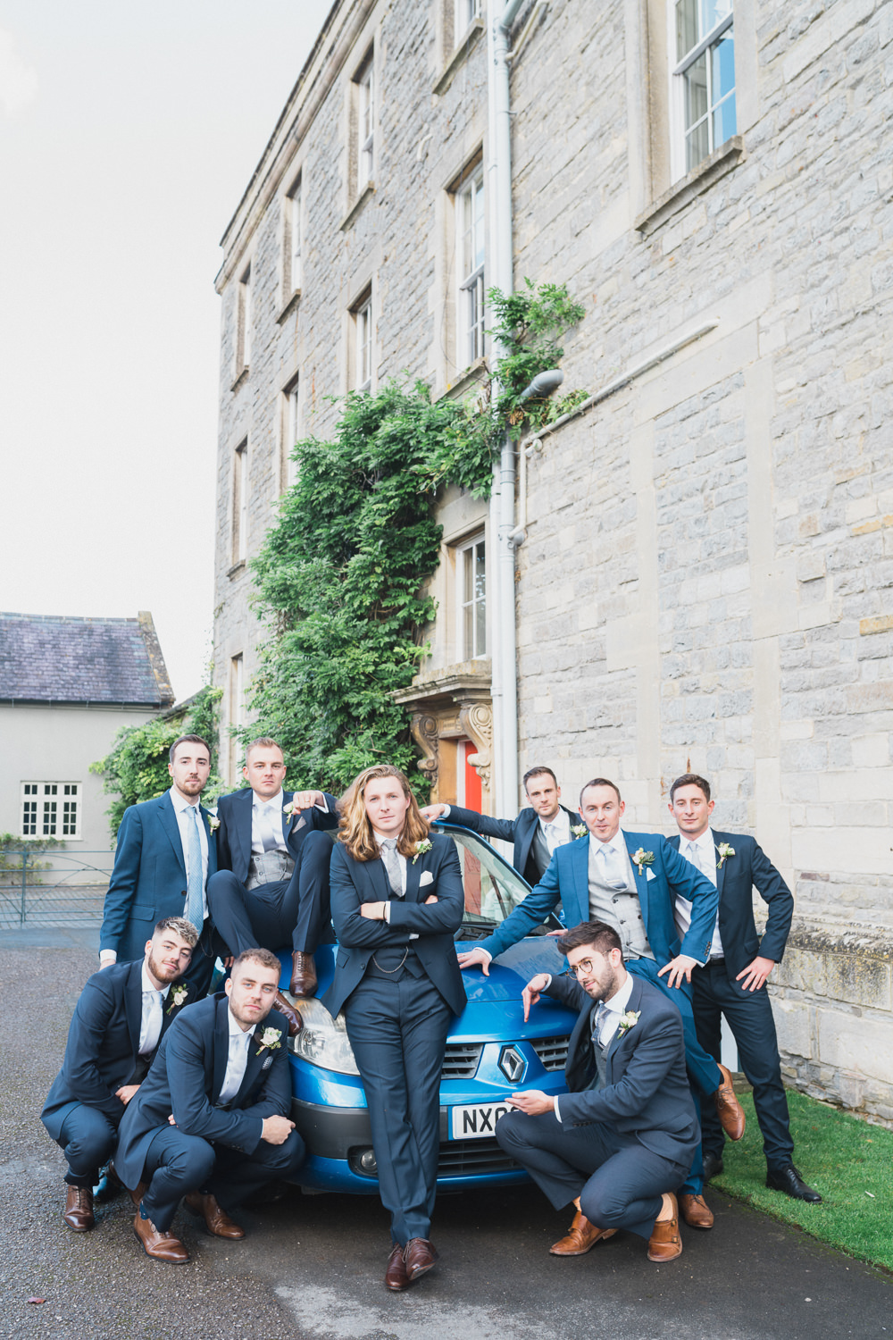 Groomsmen Suits Modern Romantic Wedding Red Maple Photography