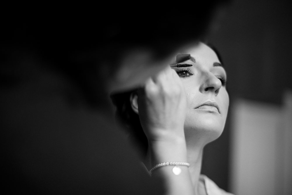 Bride Bridal Make Up Modern Romantic Wedding Red Maple Photography