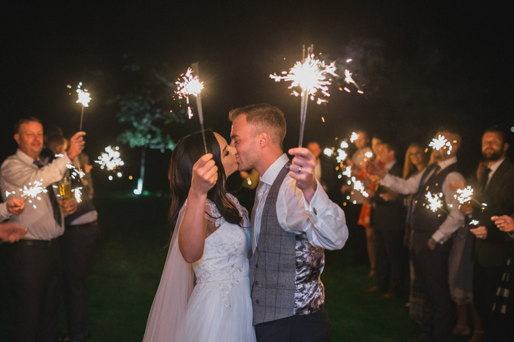 Sparklers Sparkler Exit Send Off Modern Romantic Wedding Red Maple Photography