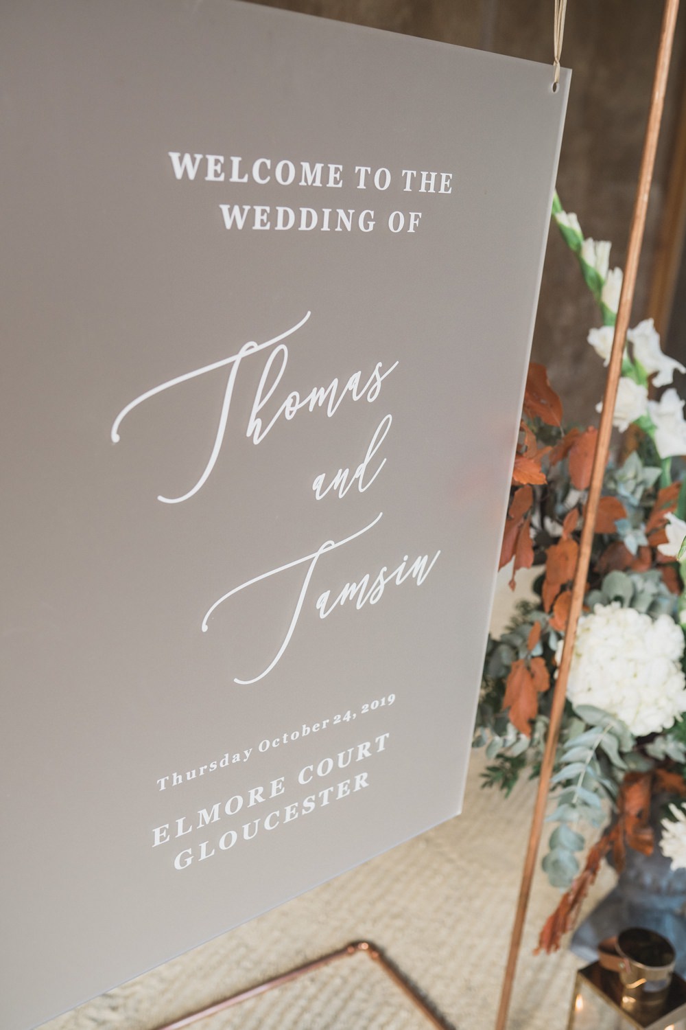 Welcome Sign Signs Signage Frame Modern Romantic Wedding Red Maple Photography