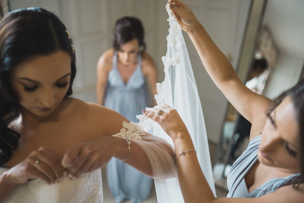 Bride Bridal Dress Gown Tulle Cape Wed2B Modern Romantic Wedding Red Maple Photography