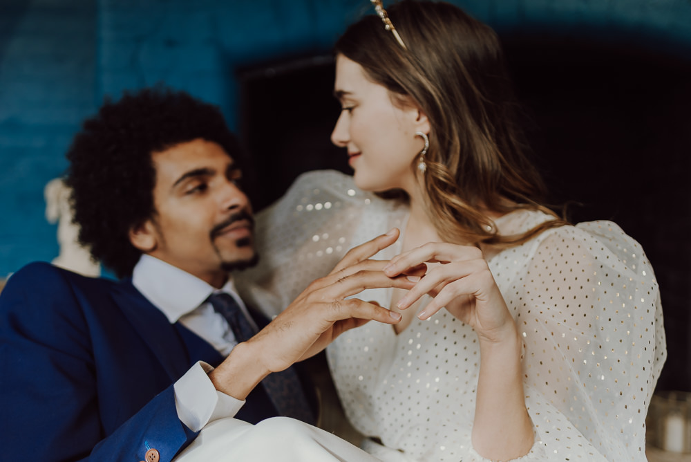 Navy Gold Wedding Ideas Gina Fernandes Photography