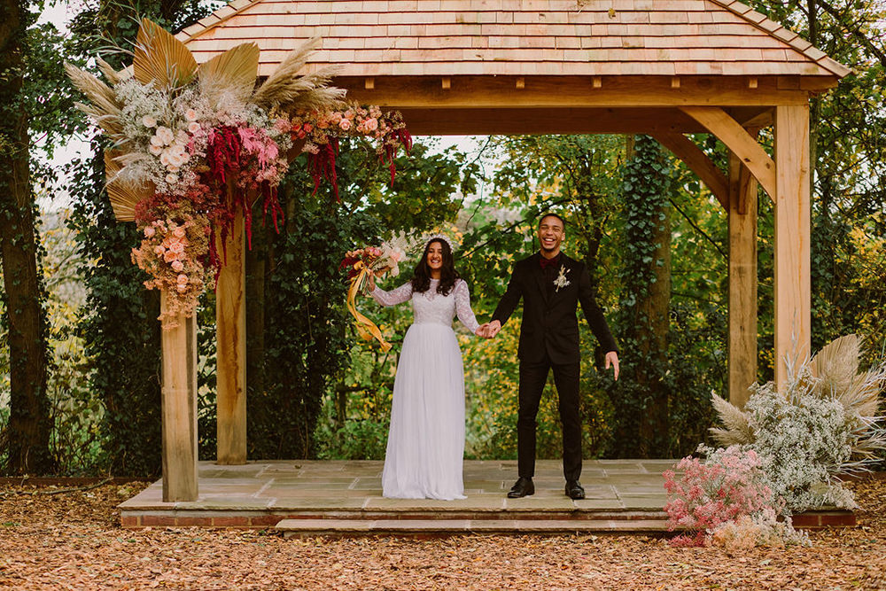 Outdoor Autumn Wedding Ruby Walker Photography