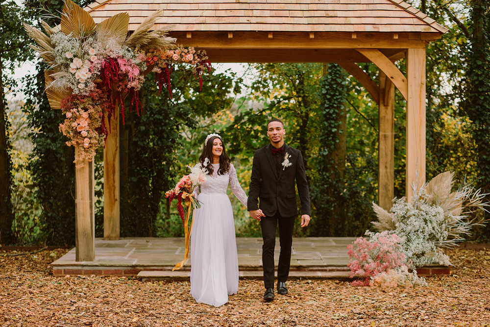 Outdoor Autumn Wedding Ruby Walker Photography