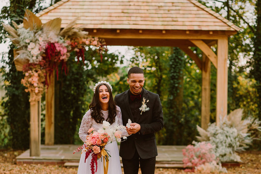 Outdoor Autumn Wedding Ruby Walker Photography