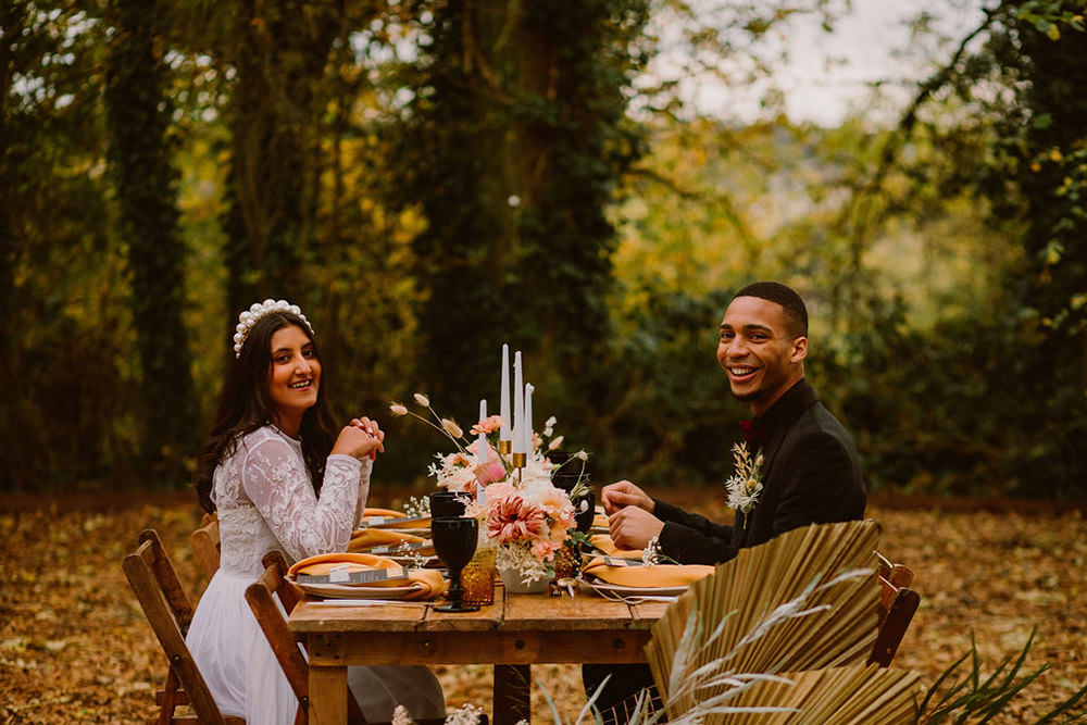 Outdoor Autumn Wedding Ruby Walker Photography