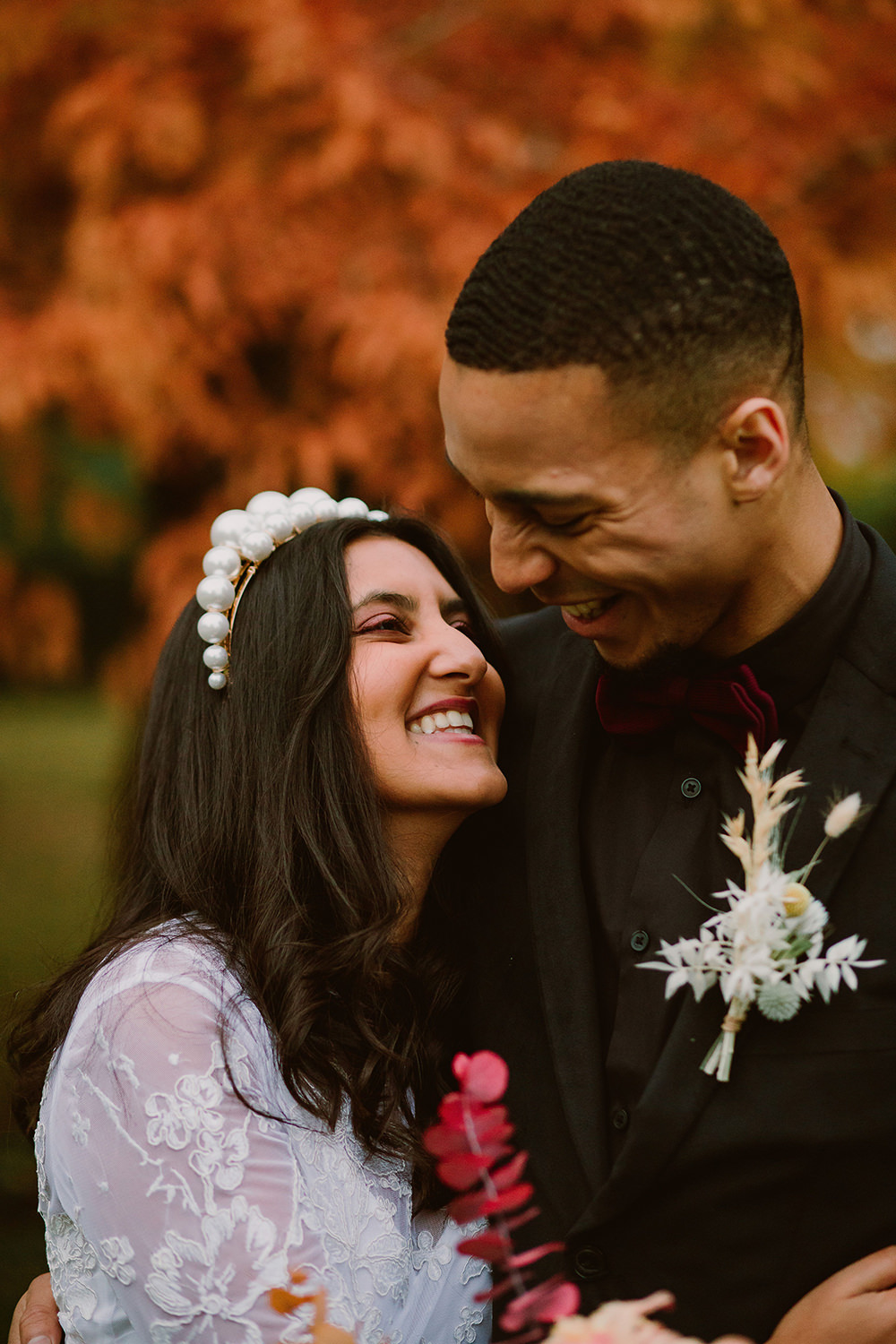 Outdoor Autumn Wedding Ruby Walker Photography