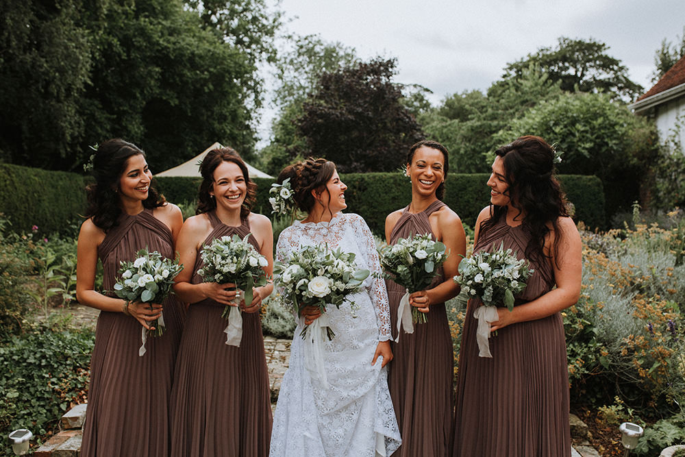 Bridesmaids Bridesmaid Dress Dresses Mink Preston Priory Barn Wedding Leah Lombardi Photography