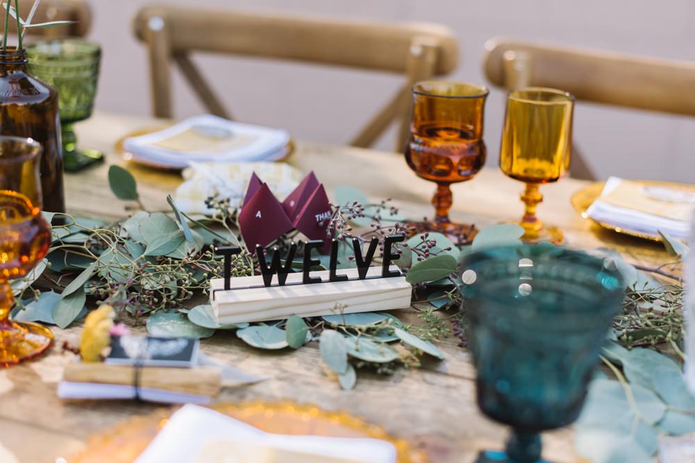 Table Number Socal Wedding Mark Mirocha Photography