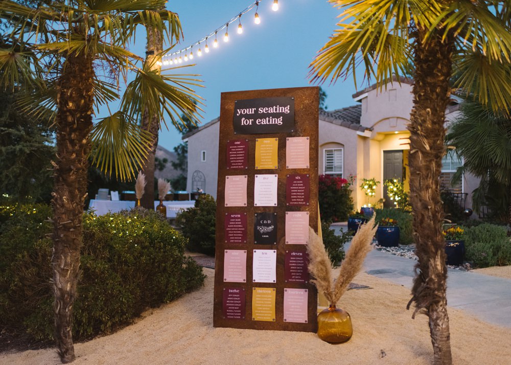 Table Plan Seating Chart Socal Wedding Mark Mirocha Photography