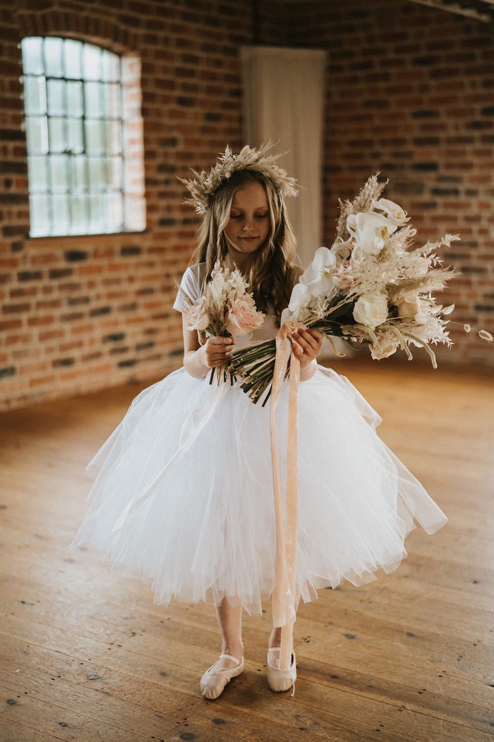 Flower Girl Dress Tutu Flowers Ballet Wedding Ideas Henry Lowther Photographer
