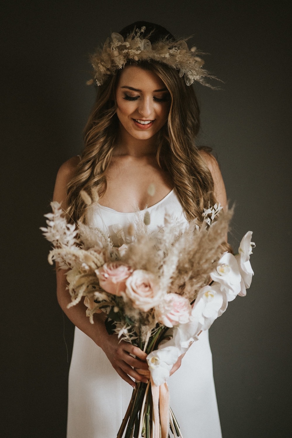 Bride Bridal Flower Crown Ballet Wedding Ideas Henry Lowther Photographer