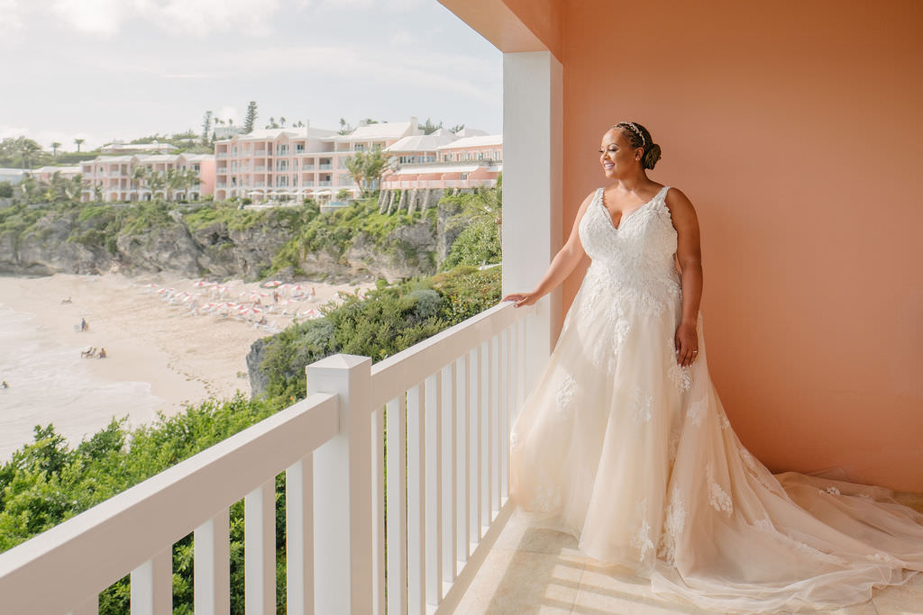 Dress Gown Bride Bridal Lace Straps Bermuda Wedding Helen Abraham Photography