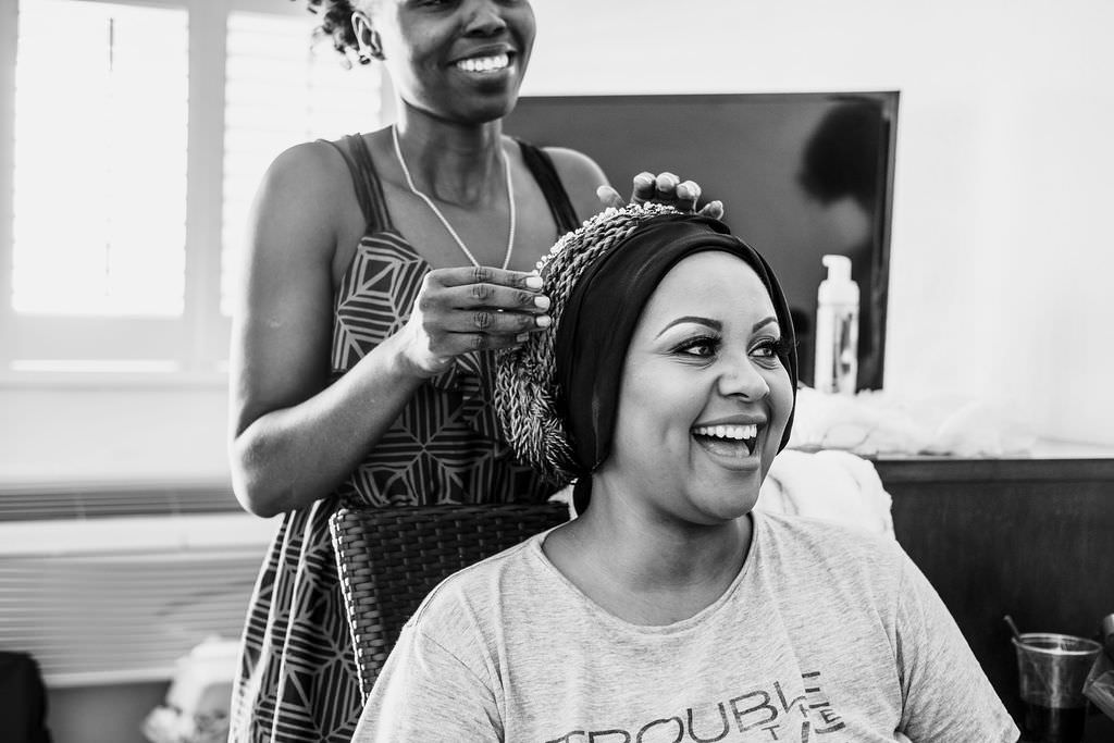 Bride Bridal Hair Make Up Bermuda Wedding Helen Abraham Photography