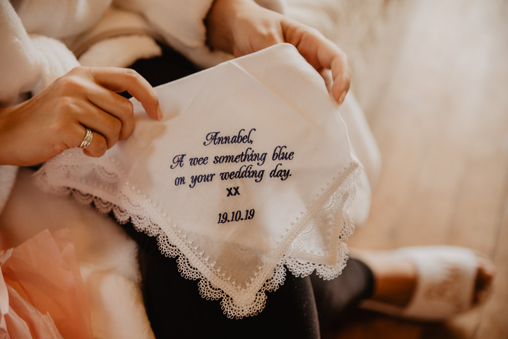 Handkerchief Personalised Family Farm Wedding Janine Kirkwood Photography