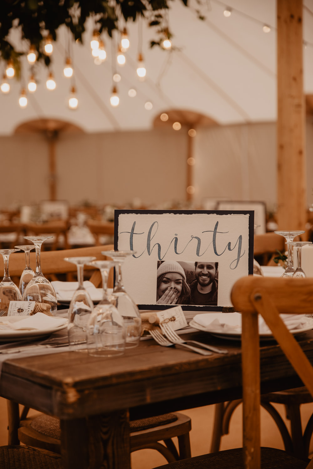 Table Number Name Family Farm Wedding Janine Kirkwood Photography