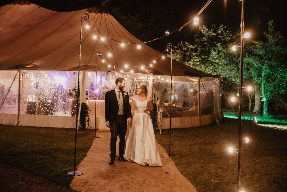 Pole Tent Marquee Festoon Lights Family Farm Wedding Janine Kirkwood Photography