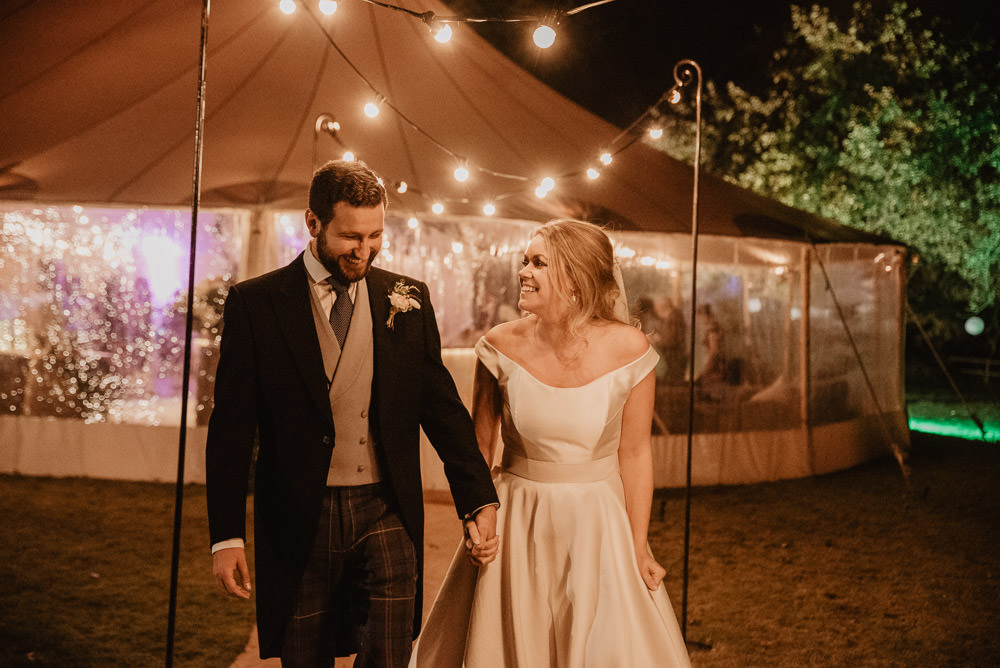 Pole Tent Marquee Festoon Lights Family Farm Wedding Janine Kirkwood Photography