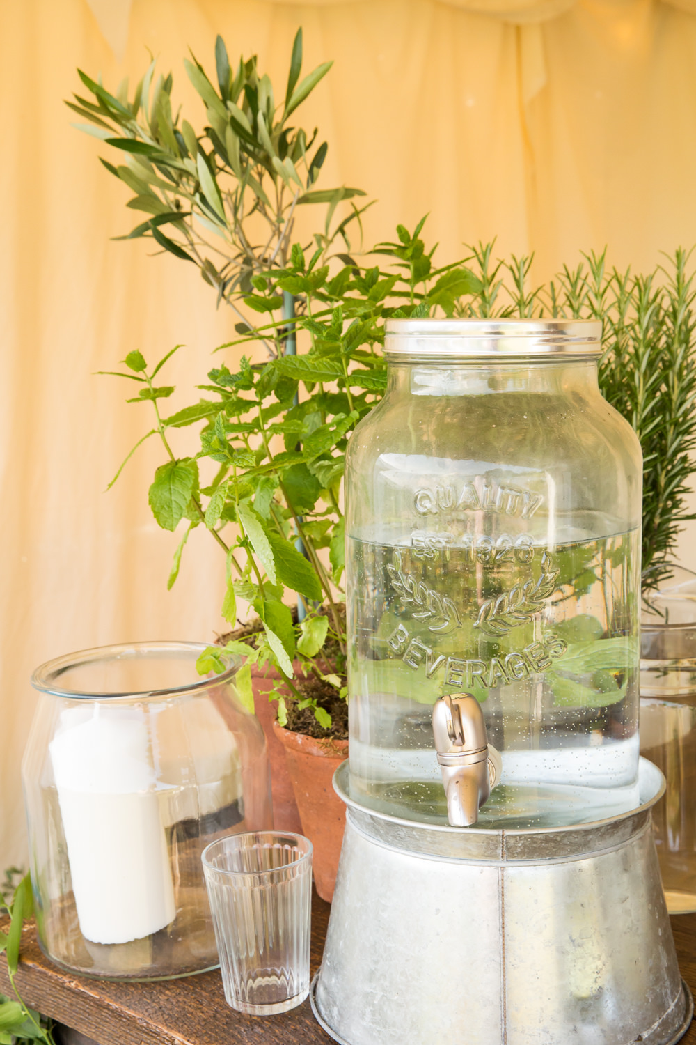 Drink Dispenser Fullerton Estate Wedding Hannah Larkin Photography